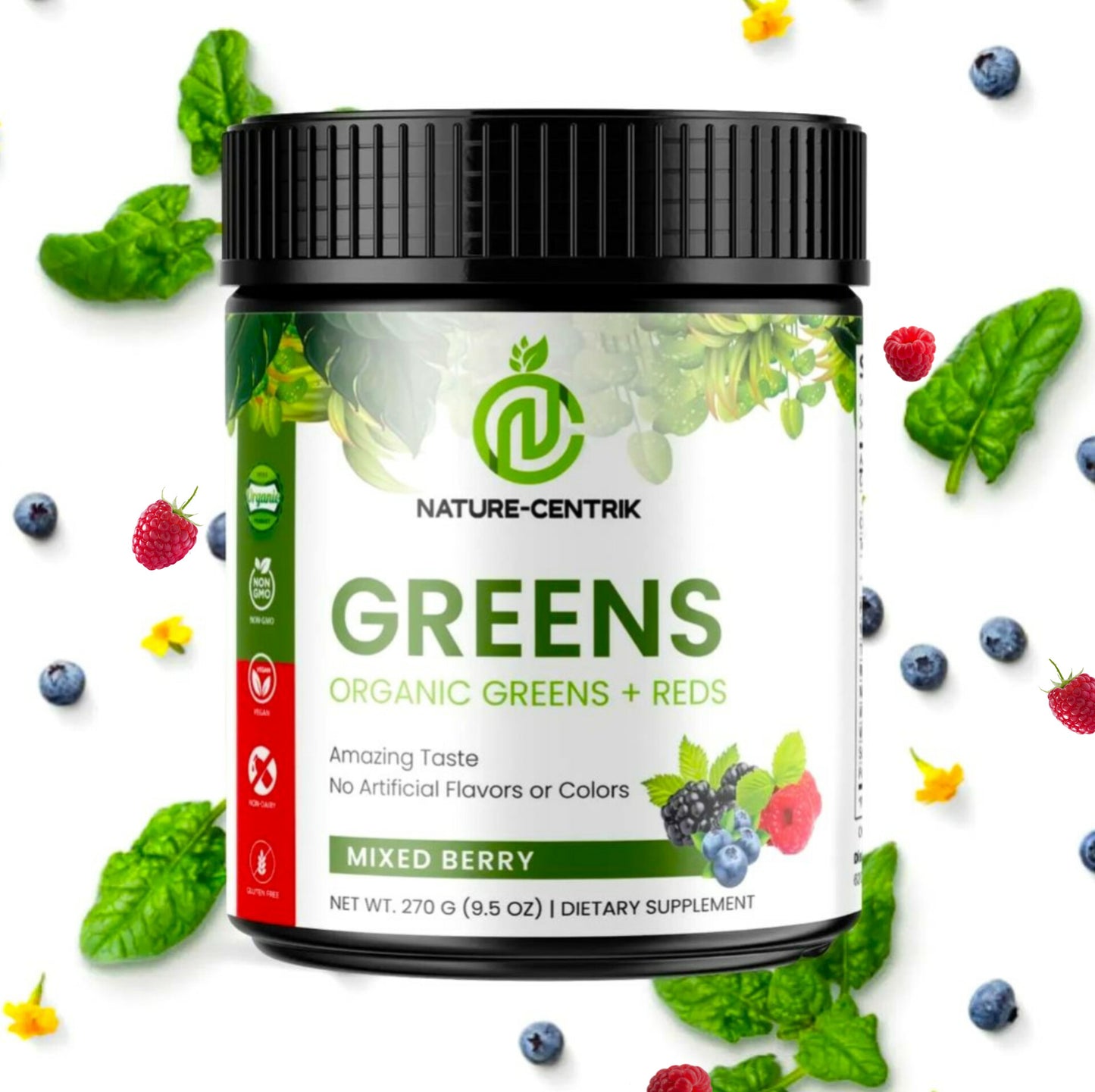 100% Organic- Greens & Reds