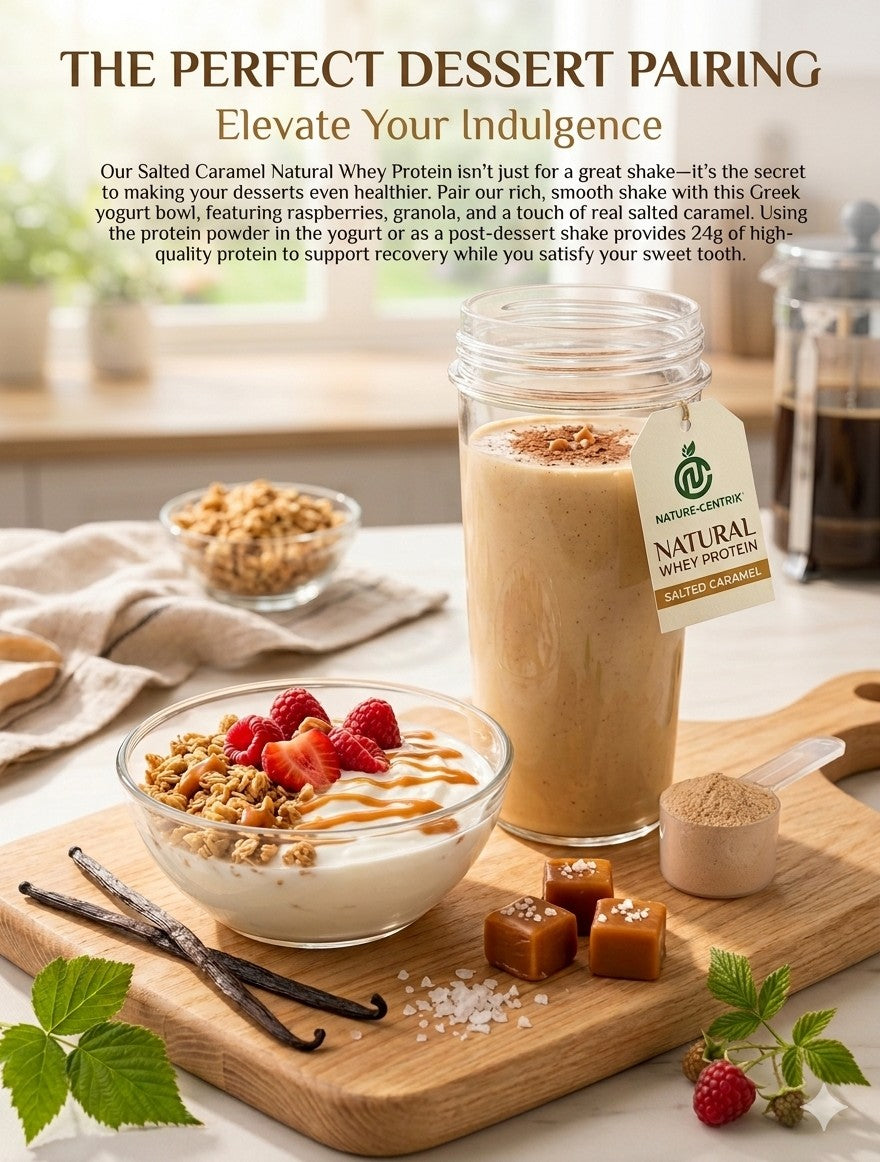 NATURAL Whey Protein Milkshake– Salted Caramel