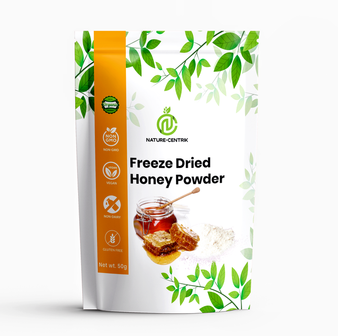 100% Organic Honey Powder, 500 Grams/ 1.1 Pounds, Delicious Freeze Dried Real Honey, Zero 0 Sugar Sweetener
