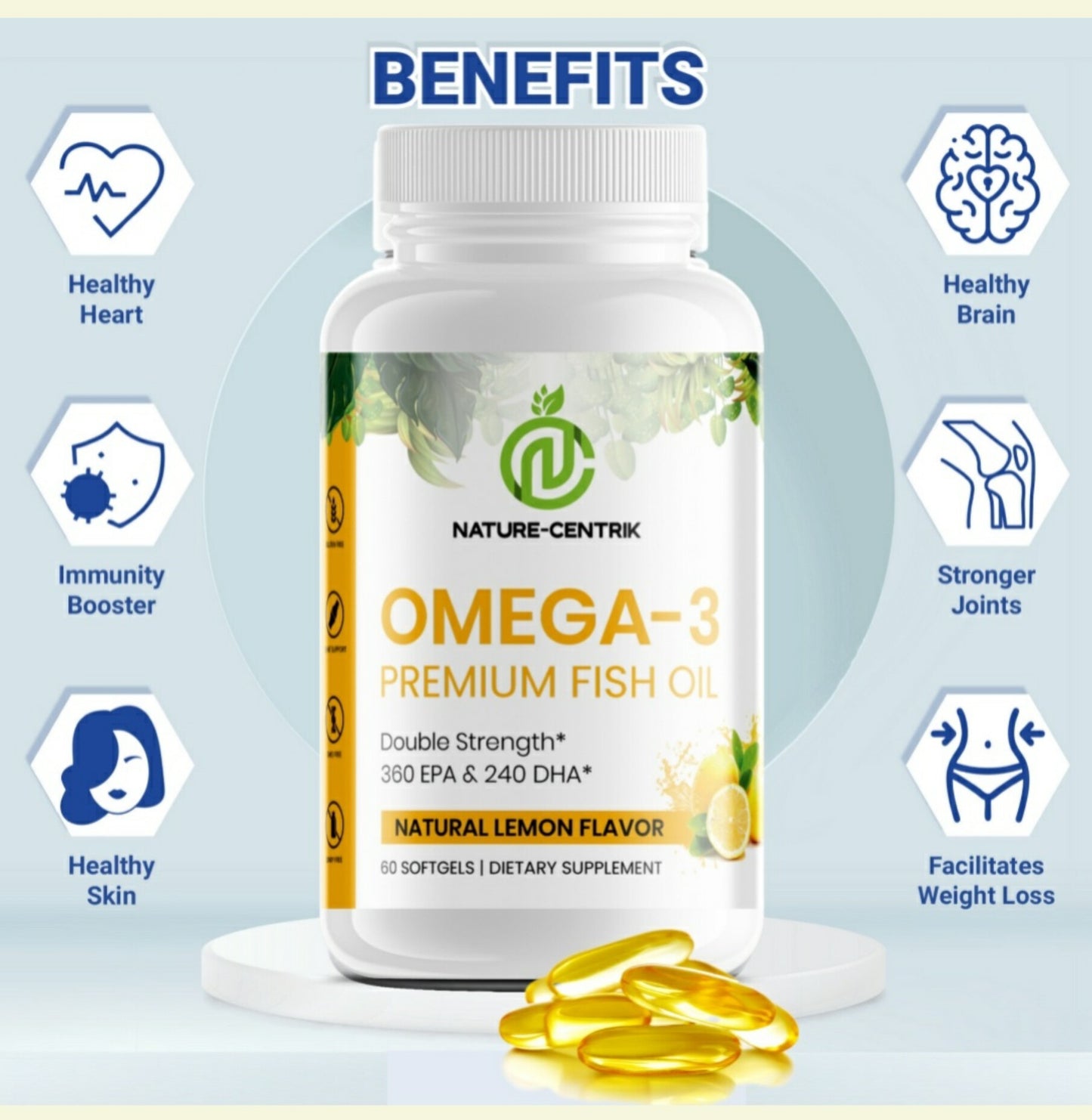 100% Organic- Omega-3 Fish Oil