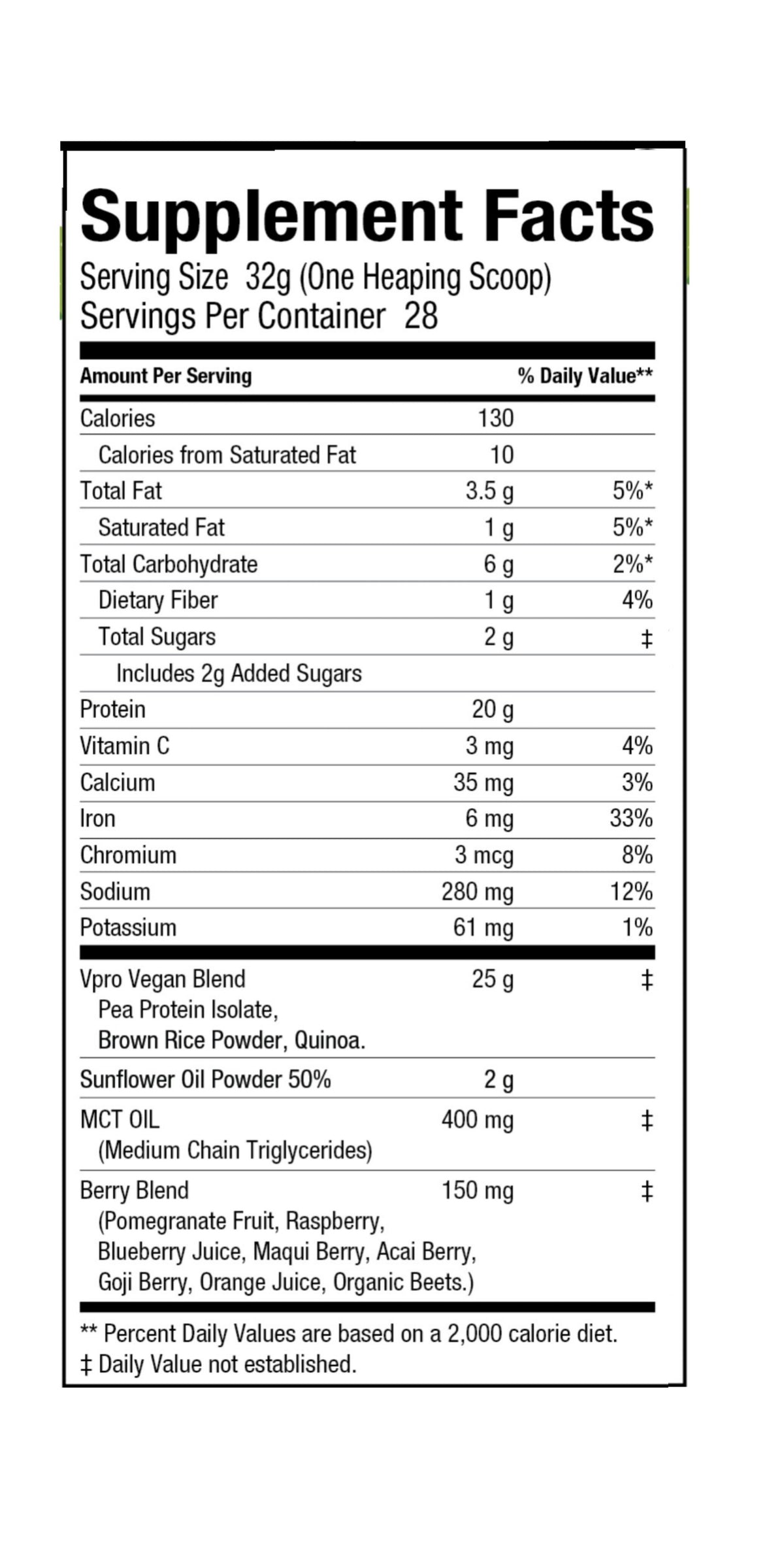 100% Organic- Vegan Protein Milkshake, Chocolate