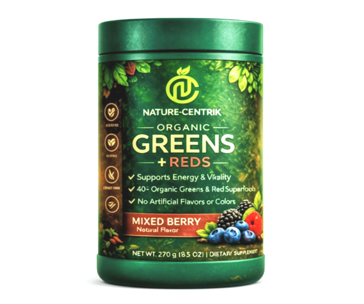 100% Organic- Greens & Reds