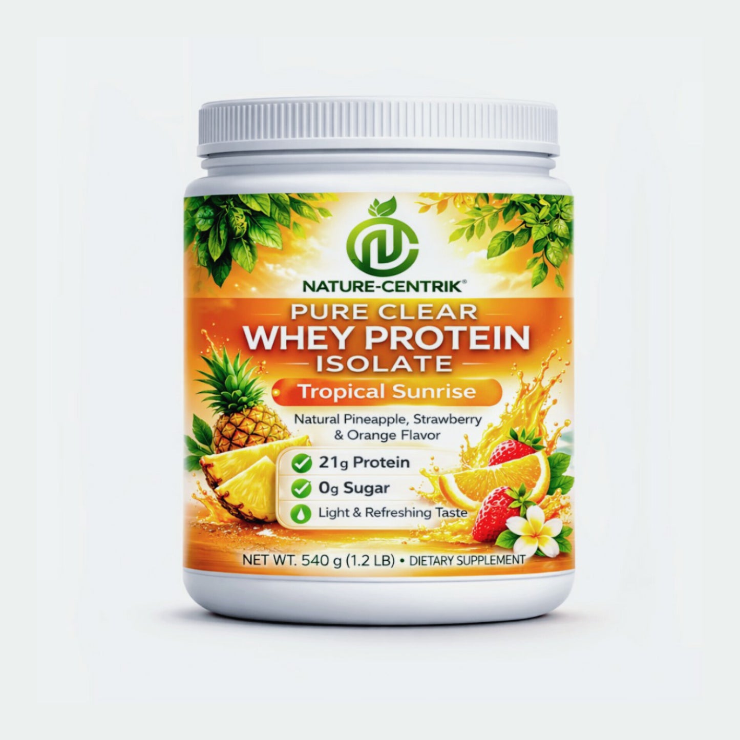 Tropical Sunrise Clear Whey Protein 1.2lb | 21g Pure Isolate