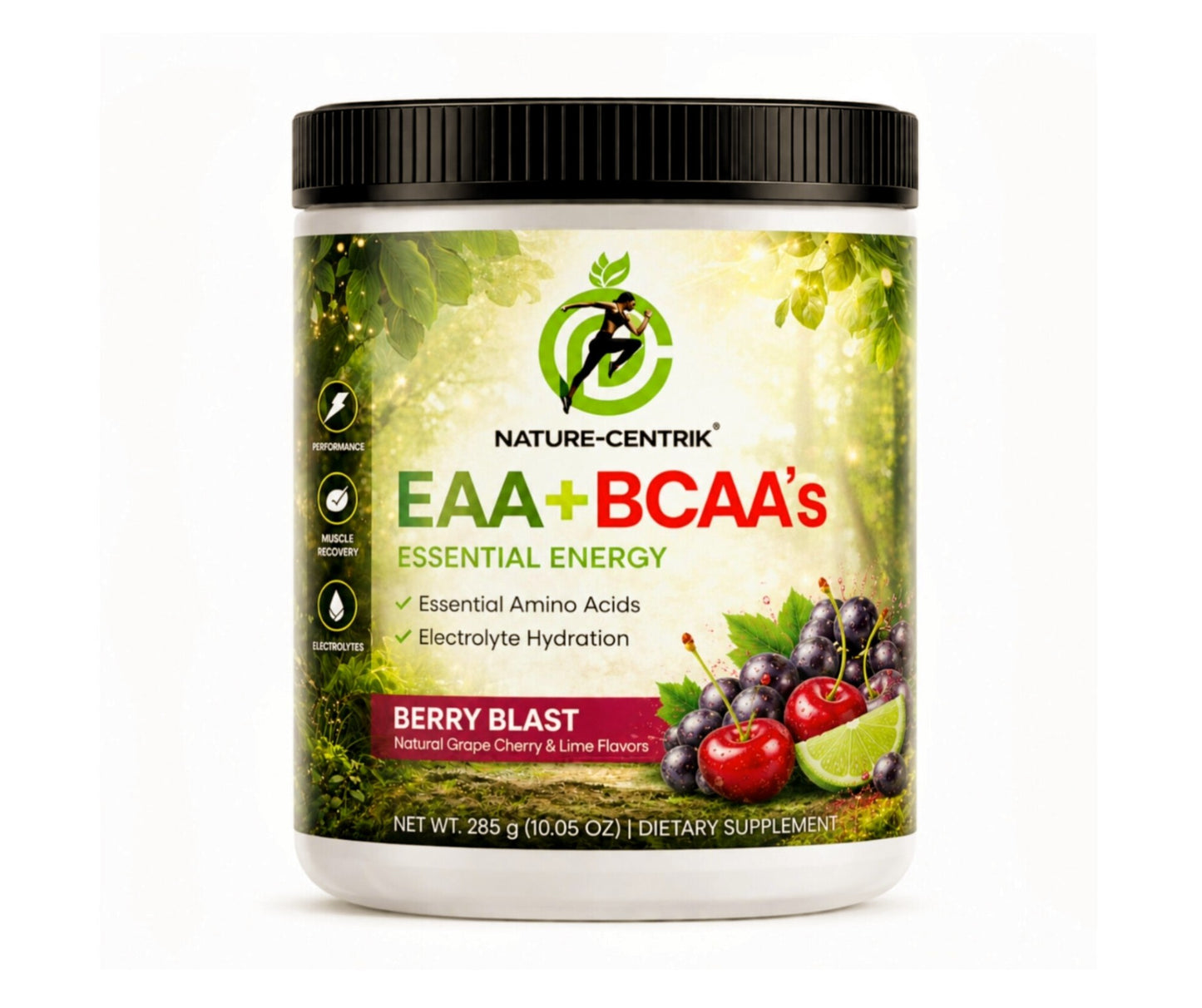 100% Organic EAA + BCAA'S Essential Energy- Berry Blast