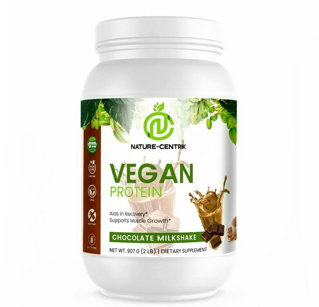 100% Organic- Vegan Protein Milkshake, Chocolate
