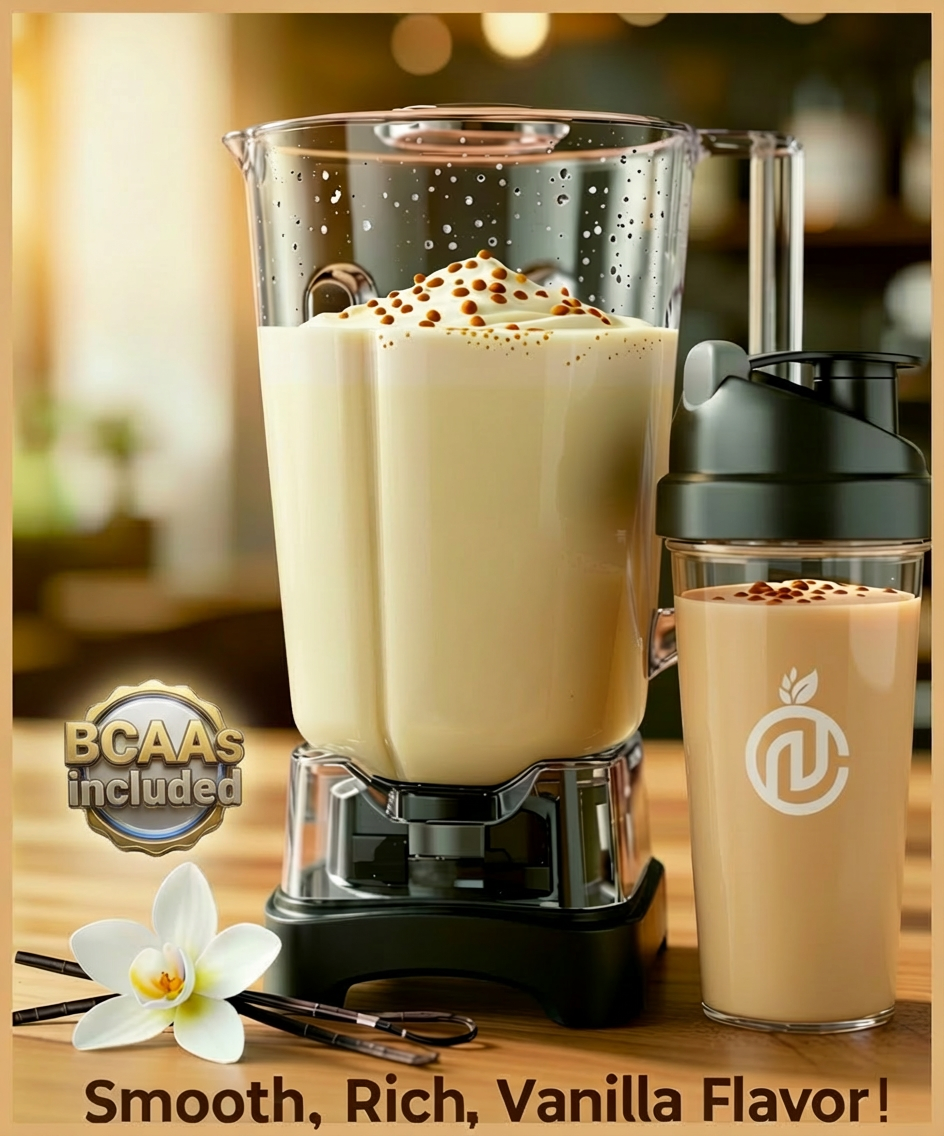 100% Organic- Vegan Protein Milkshake, Vanilla