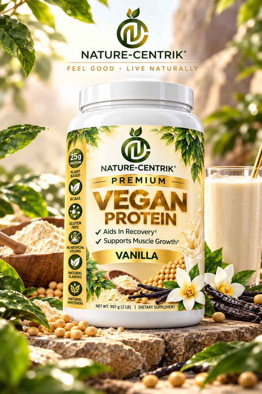 Nature Centrik Premium Vegan Protein – Vanilla | 2 LB