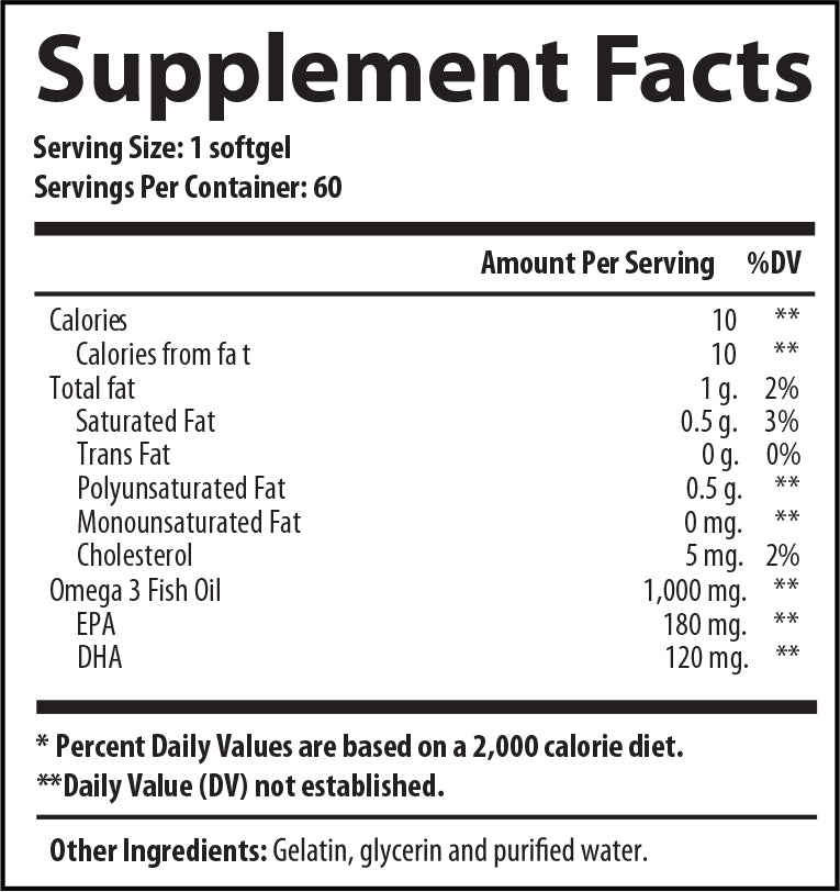 100% Organic- Omega-3 Fish Oil