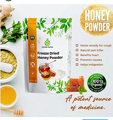 100% Organic Honey Powder, 500 Grams/ 1.1 Pounds, Delicious Freeze Dried Real Honey, Zero 0 Sugar Sweetener