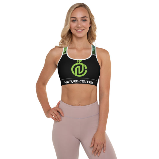NC- Padded Sports Bra 'Blk/Wht Trim'