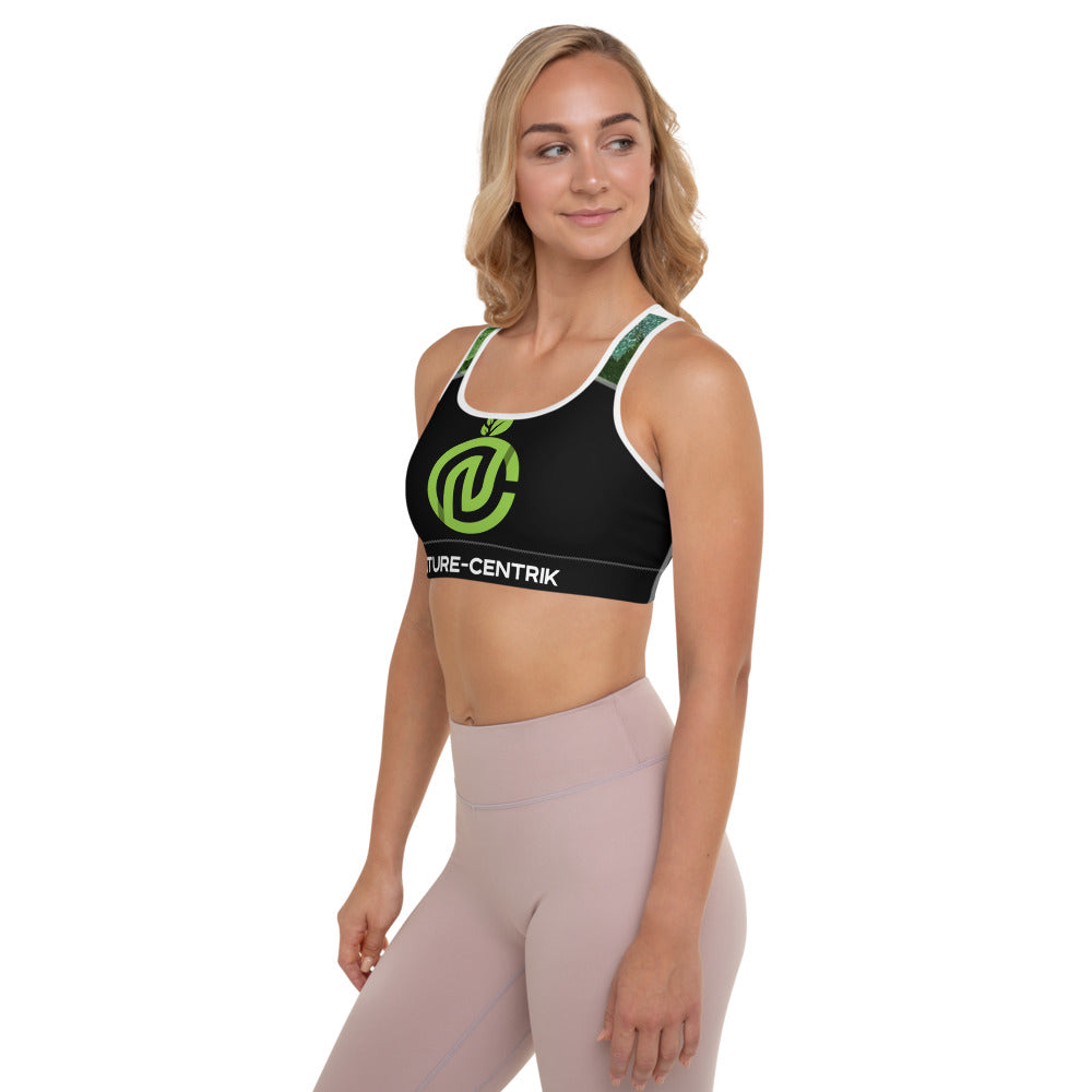 NC- Padded Sports Bra 'Blk/Wht Trim'