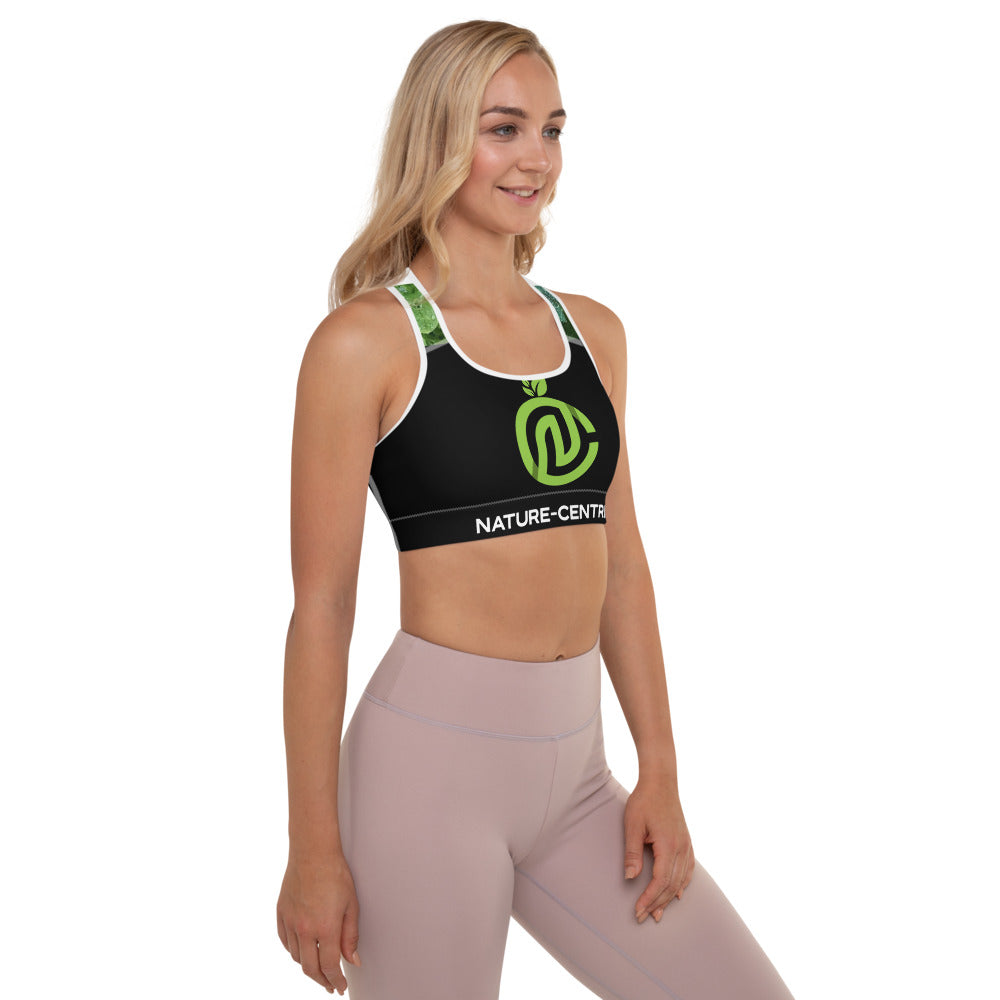 NC- Padded Sports Bra 'Blk/Wht Trim'